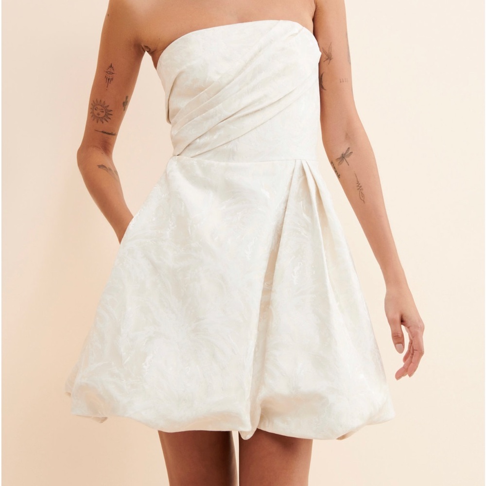 Strapless Jacquard Mini Dress - NEVER WORN - size 6